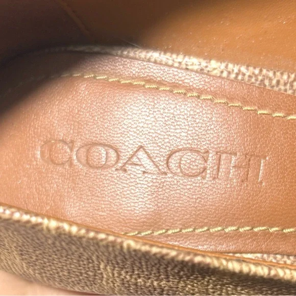 Coach 85 mm Waverly Pump with Beadchain in signature coated canvas - Picture 5 of 6